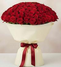 Букет 101 Красная роза Милано в Пшехской