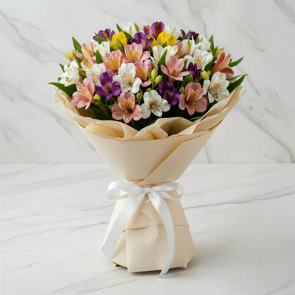 Букет цветов из: Альстромерии в Пшехской