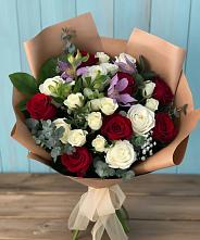 Букет цветов из:  Розы и Альстромерии #REPLACE_PRED# Пшехской