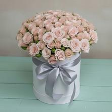 Цветочная композиция из Розы в шляпной коробке #REPLACE_PRED# Пшехской