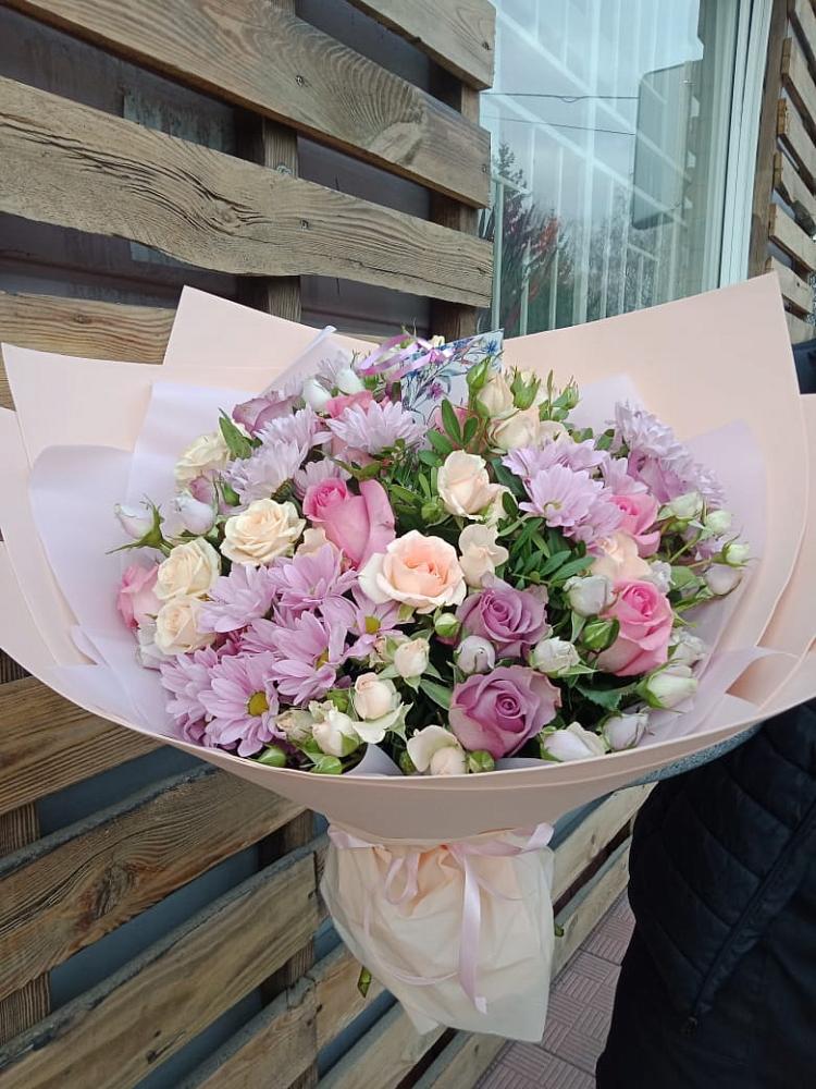 Букет цветов из: Розы и Хризантемы в Пшехской