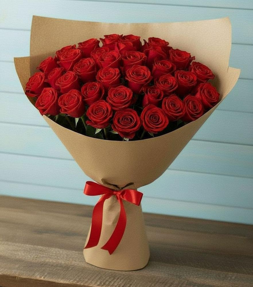 Букет Красные розы Милано в Пшехской