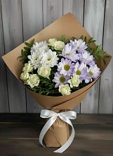 Букет цветов из:  Хризантемы и Розы #REPLACE_PRED# Пшехской