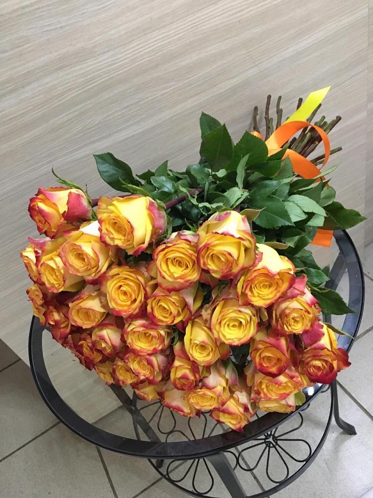 Букет Желтые розы в Пшехской