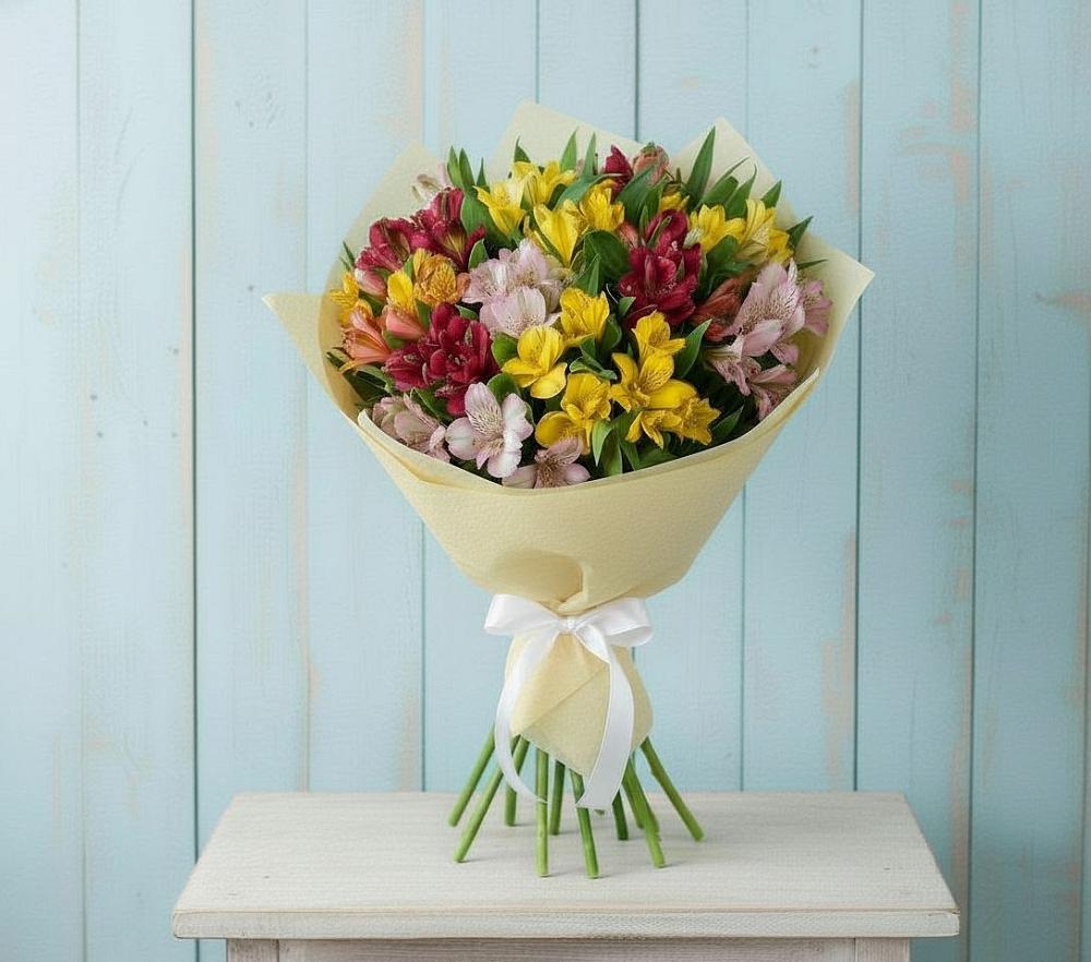 Букет цветов из: Альстромерии в Пшехской