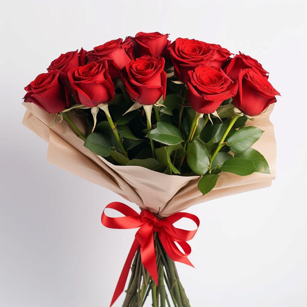Букет 11 Красных роз Эдлесс Лав в Пшехской