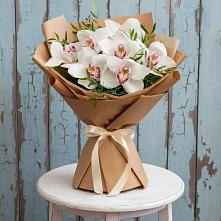 Букет цветов из:  Орхидеи и Розы в Пшехской